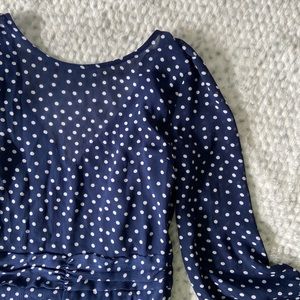Blue polka dots